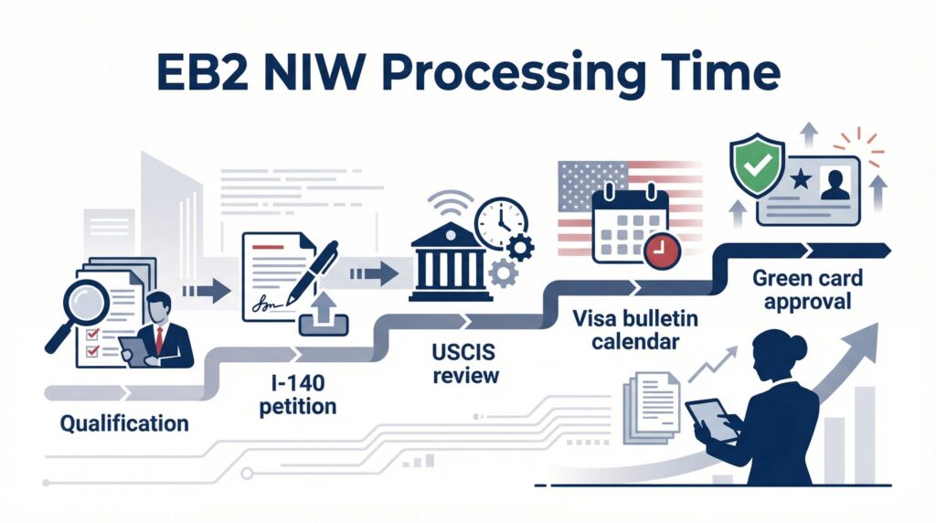 EB2 NIW Processing Time in 2026: Complete Timeline From I-140 to Green Card
