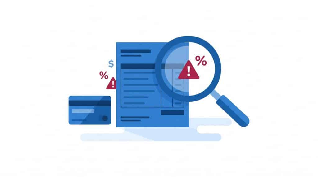 Hidden business checking account fees illustration