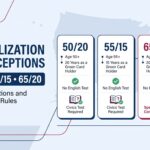 50/20, 55/15 and 65/20 Naturalization Test Exceptions Explained
