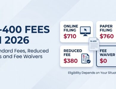 N-400 Fees, Reduced Fees and Fee Waivers in 2026