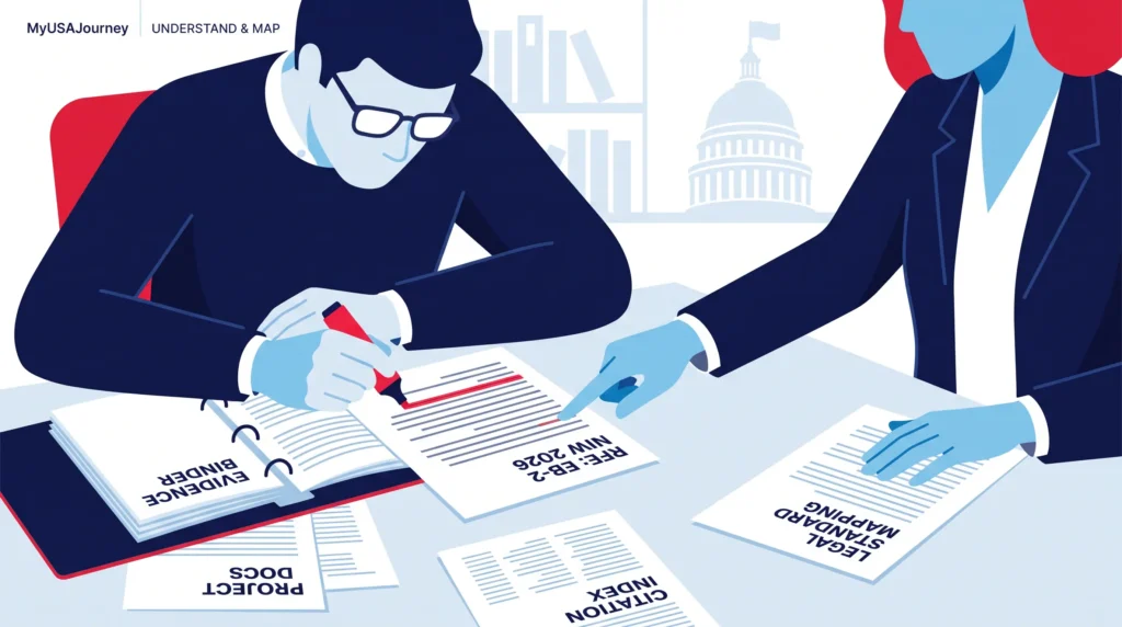 What happens after USCIS receives the RFE response?