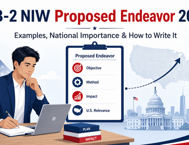 EB-2 NIW proposed endeavor 2026: Examples, National Importance & How to Write It