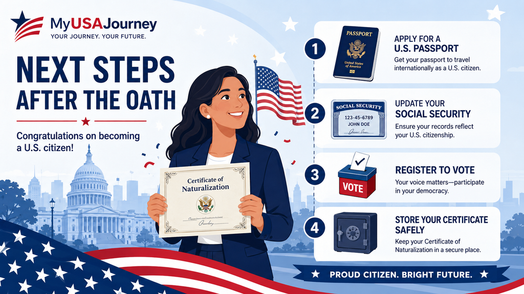 What should you do immediately after the oath ceremony?