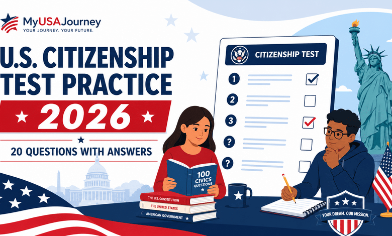 U.S. Citizenship Test Practice 2026: 20 Questions With Answers